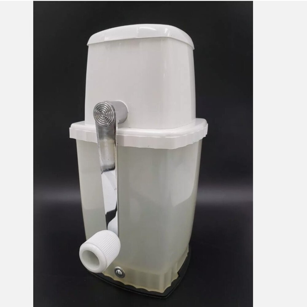 SWING-A-WAY Vintage Ice Crusher Hand Crank Vacuum Base Makes Fine/Course Ice